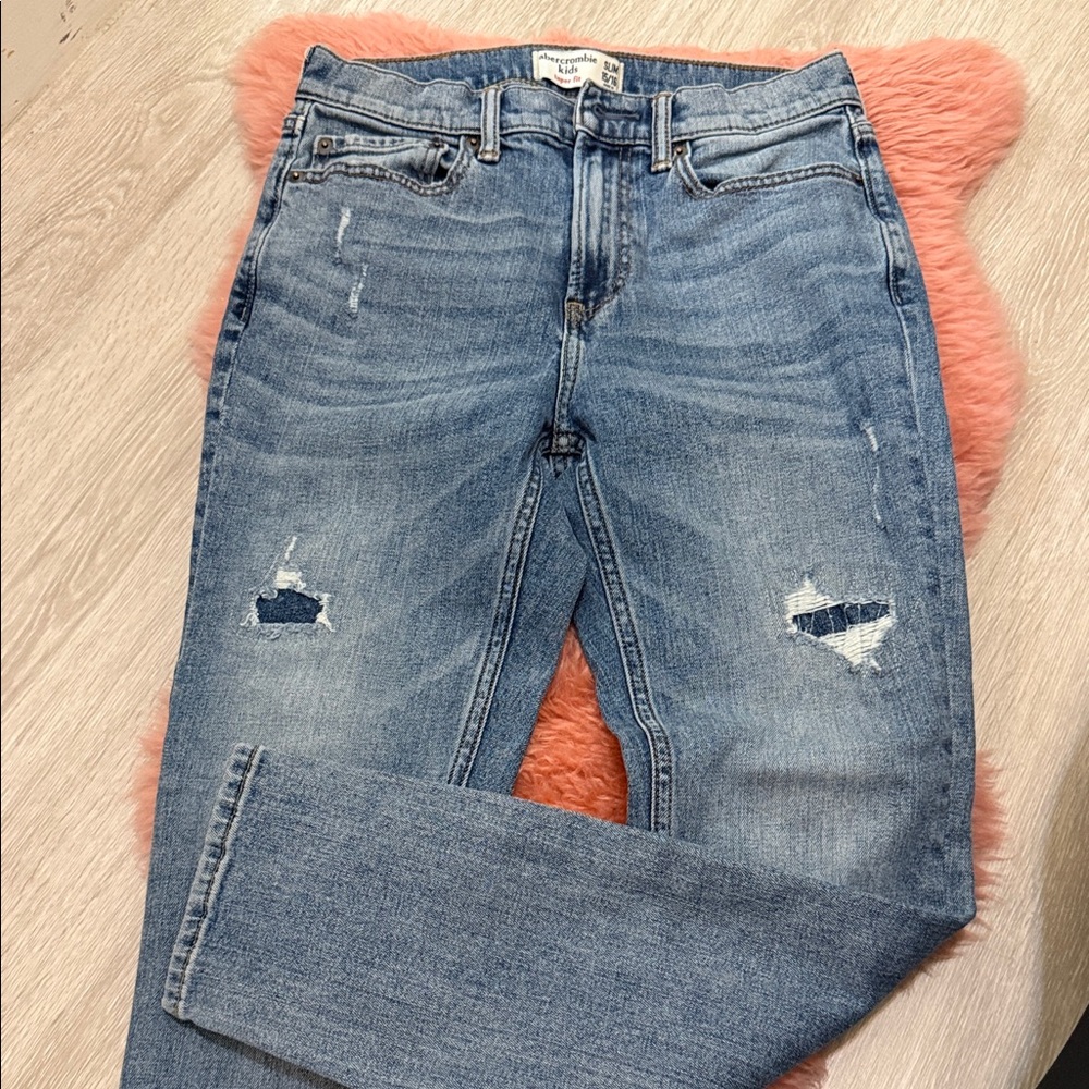 Abercrombie Kids Light Blue Boyfriend Jeans